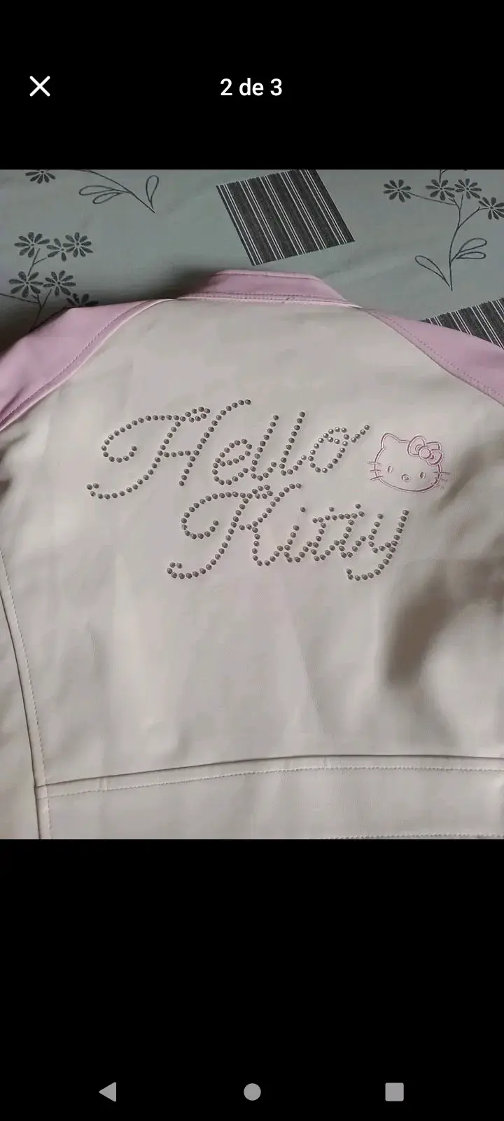 Chaqueta Hello Kitty rosa y blanca Bershka - 2