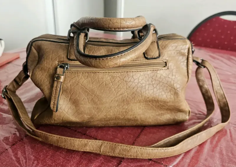 Bolso de mano marrón Secret con correa ajustable - 2