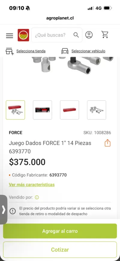 Juego de dados de 14 piezas Force profesional - miniatura 6