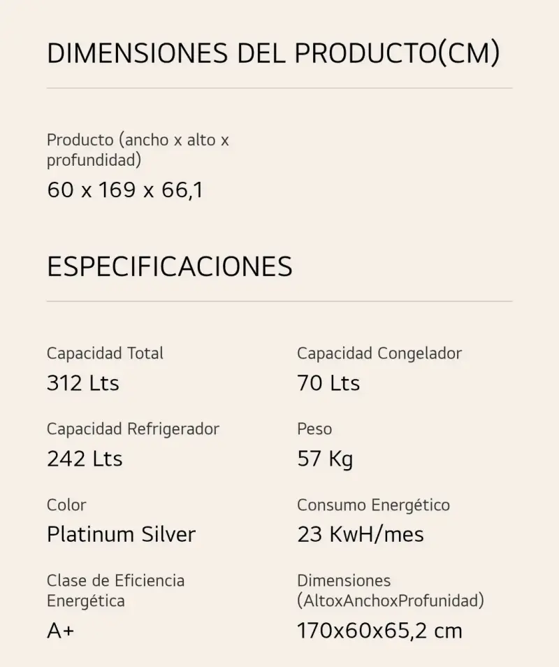 Refrigerador LG con Compresor Inverter y 10 Años de Garantía - 6