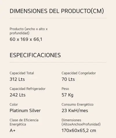 Refrigerador LG con Compresor Inverter y 10 Años de Garantía - miniatura 6