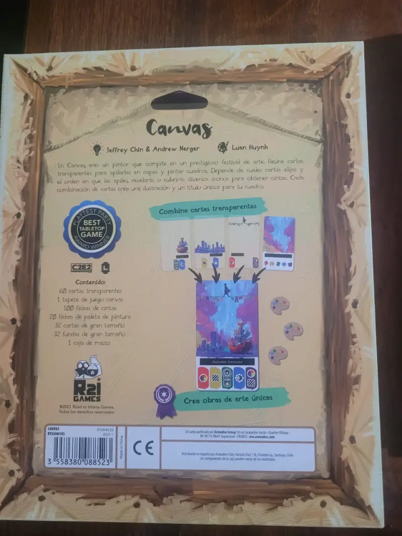 Juego de mesa Canvas con cartas transparentes - 2