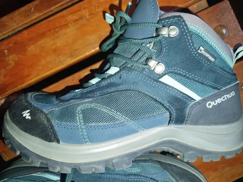 Botas de trekking impermeables Quechua azul - 1