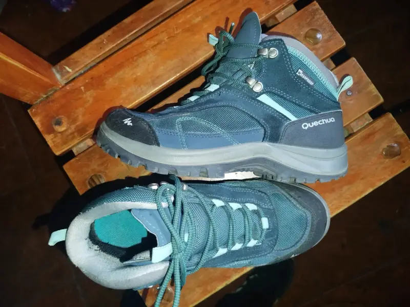 Botas de trekking impermeables Quechua azul - 2