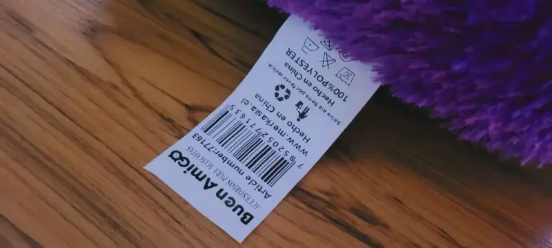 Cama para mascotas peluda morada y blanca Pequeña - 2