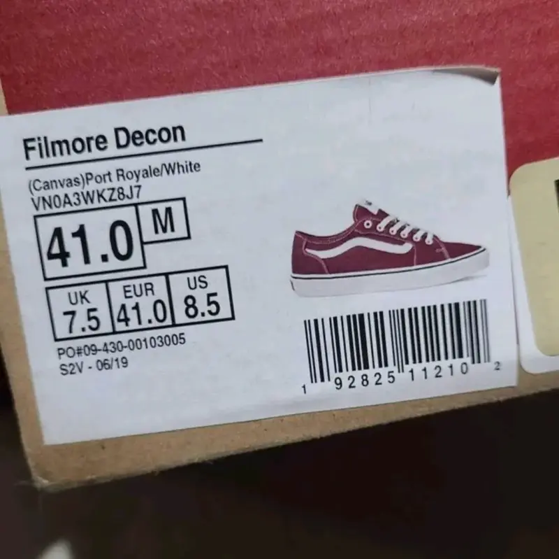 Zapatillas Vans Filmore Decon Burdeos Talla 41 - 2