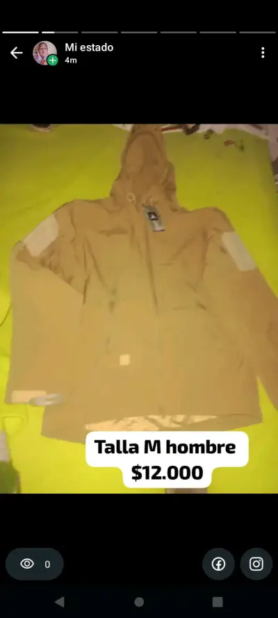 Chaqueta beige para hombre talla M - miniatura 1