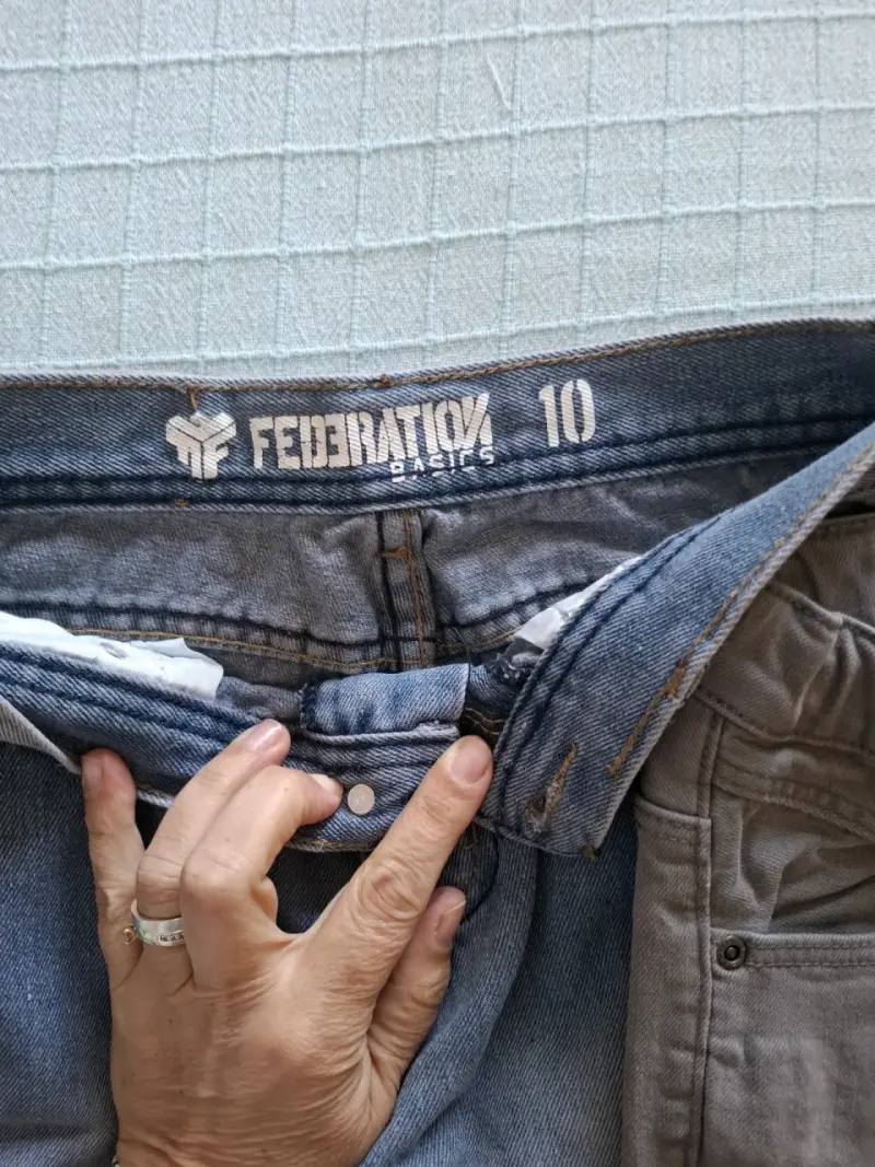 Pantalones skinny biker stretch grises para hombre - 6