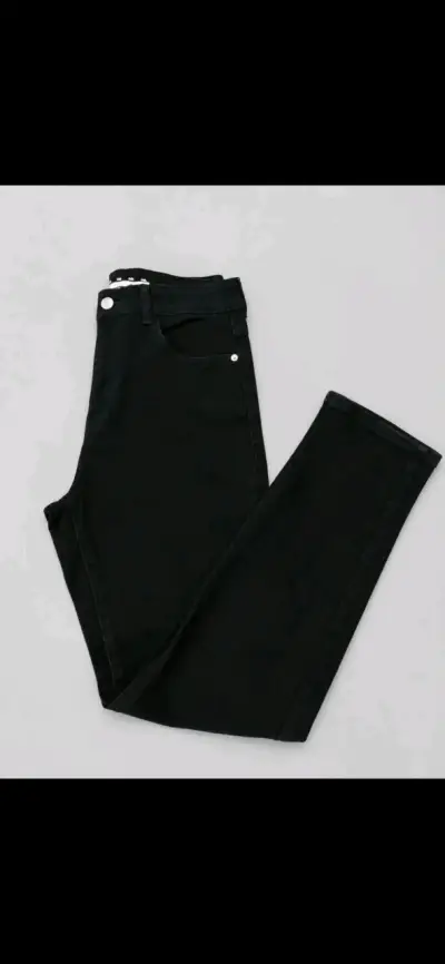 Pantalones de cuero sintético marrón para mujer - miniatura 2