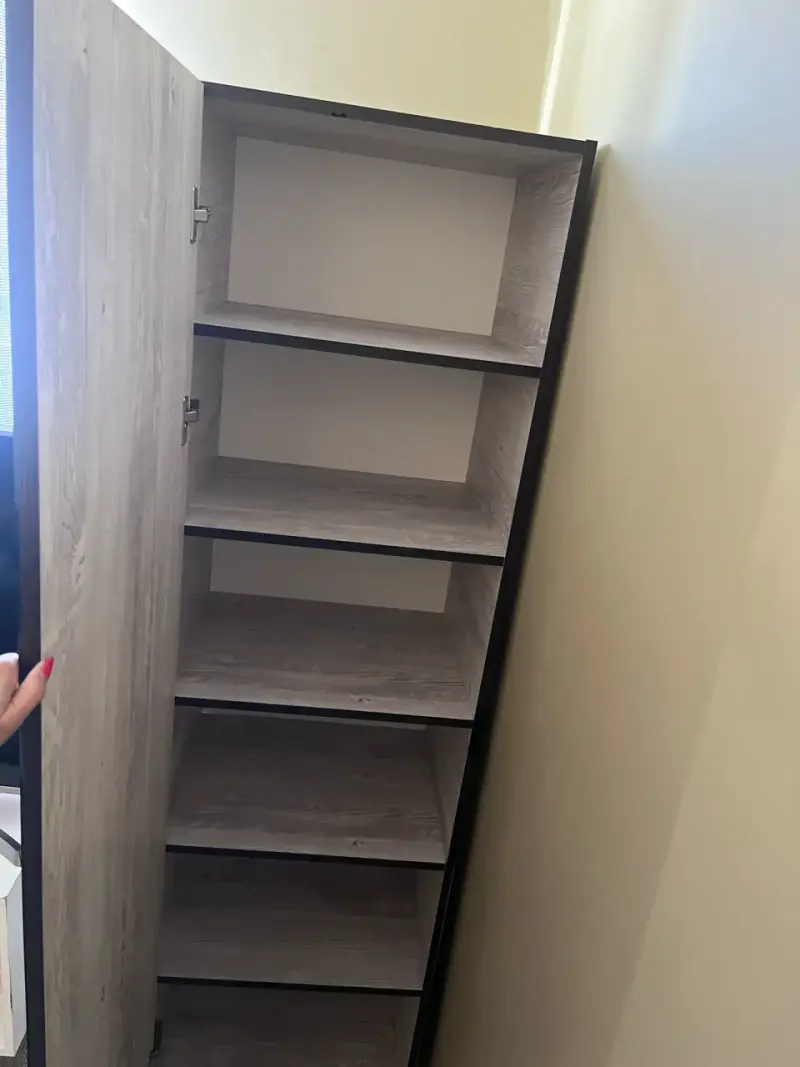 Armario con espejo de madera moderno - 3