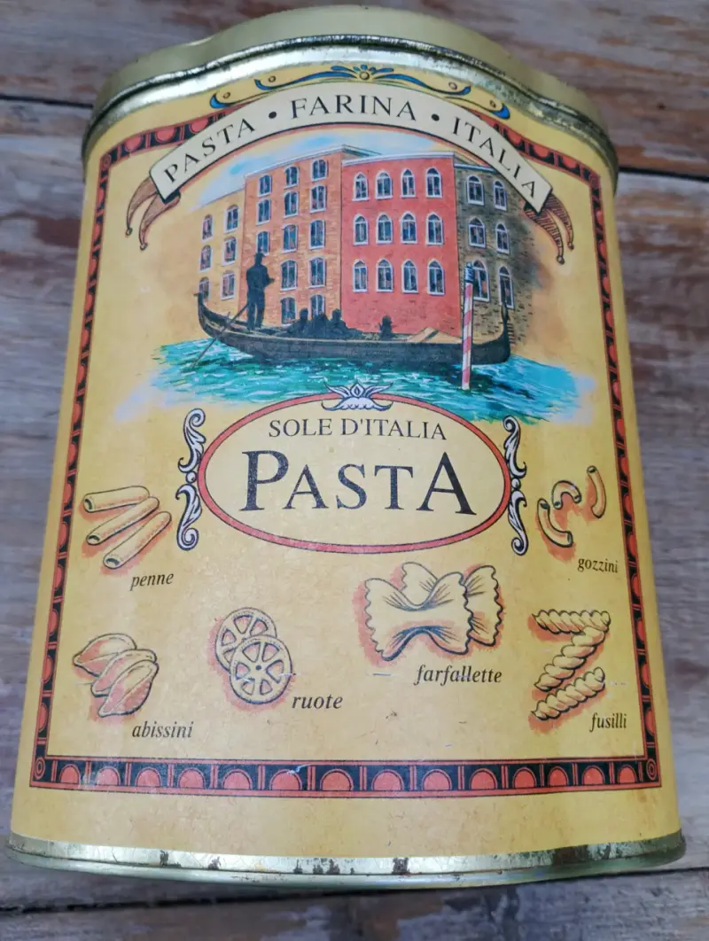 Set de latas decorativas vintage para pasta y galletas - 4