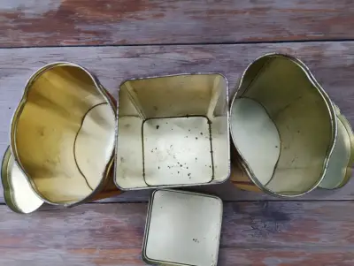 Set de latas decorativas vintage para pasta y galletas - miniatura 6