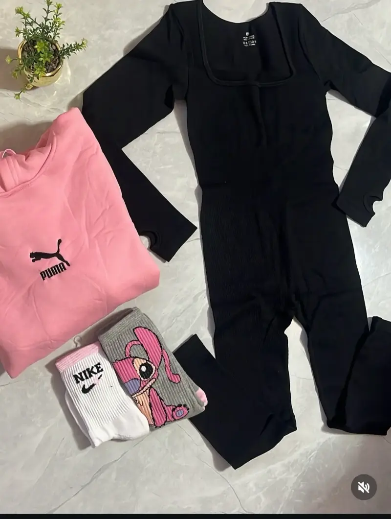 Enterito negro ajustado para mujer - 2