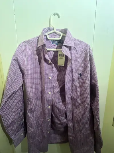 Camisa Polo Ralph Lauren Slim Fit Morada - miniatura 1