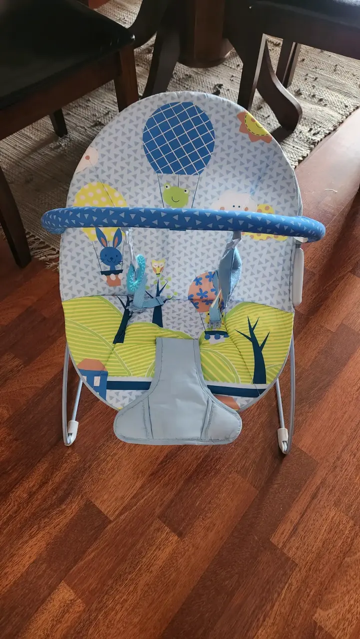 Silla Mecedora para Bebé con Diseño Colorido - 1