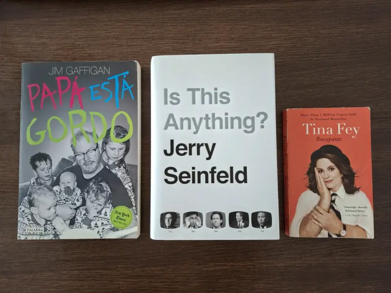 Lote de libros de comedia: Gaffigan, Seinfeld y Fey