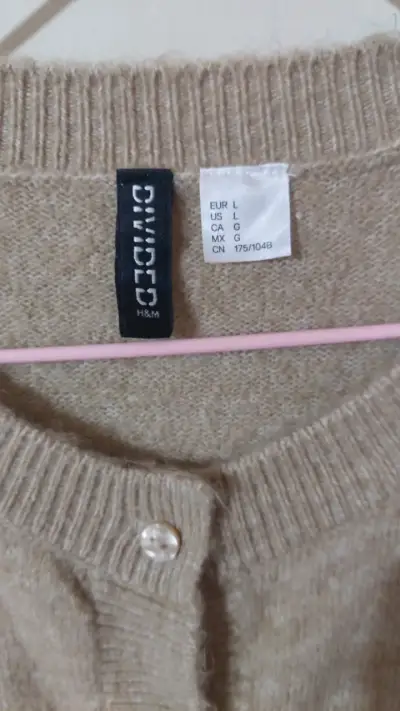 Cardigan beige de lana H&M Divided - miniatura 3