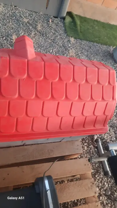 Caseta para perro Clicknew roja y gris - miniatura 6