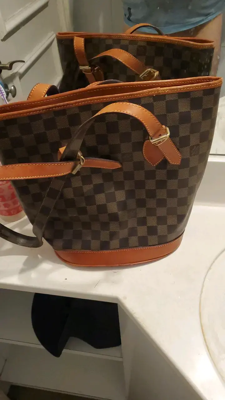 Bolso de mano louis vuitton original marrón - 1