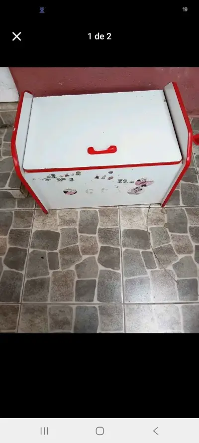 Baúl de almacenamiento infantil con juguetes - miniatura 1
