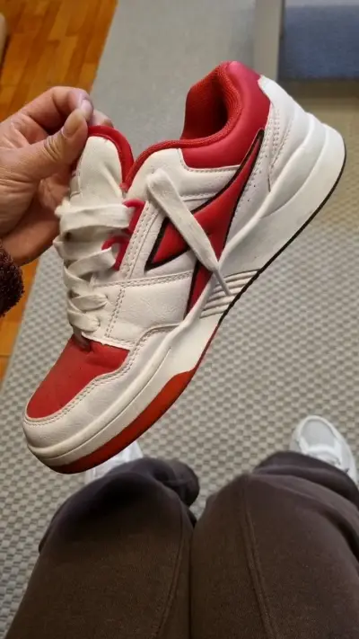 Zapatillas deportivas rojas y blancas Diadora - miniatura 4