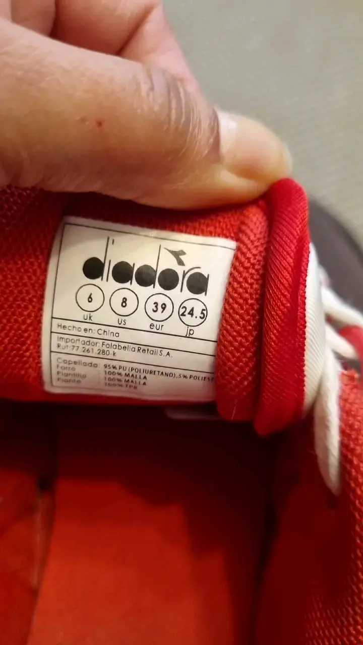 Zapatillas deportivas rojas y blancas Diadora - 6
