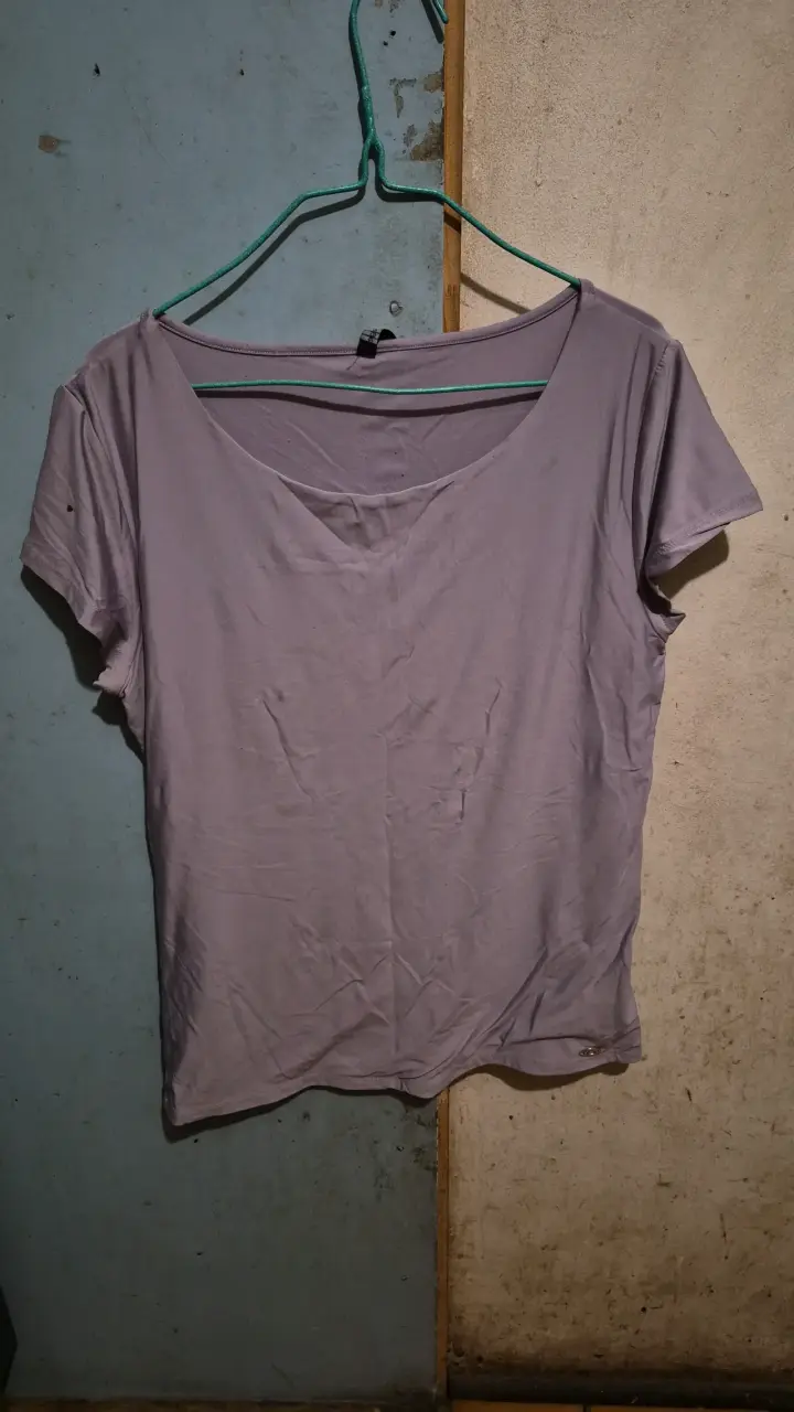 Polera básica gris para mujer