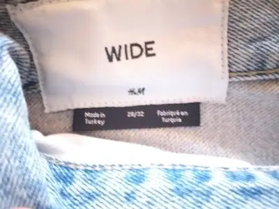 Jeans anchos de mezclilla H&M unisex - miniatura 3