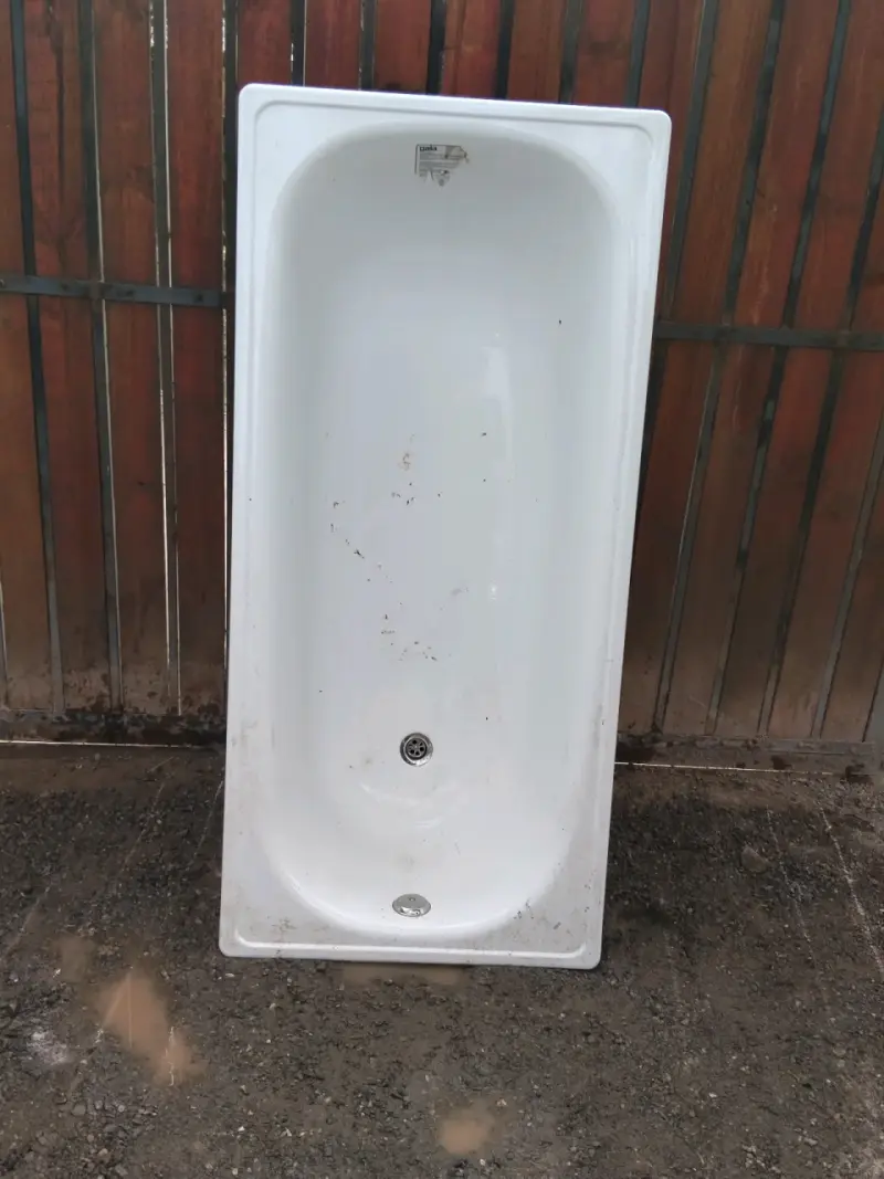 Tina de baño blanca en buen estado - 2