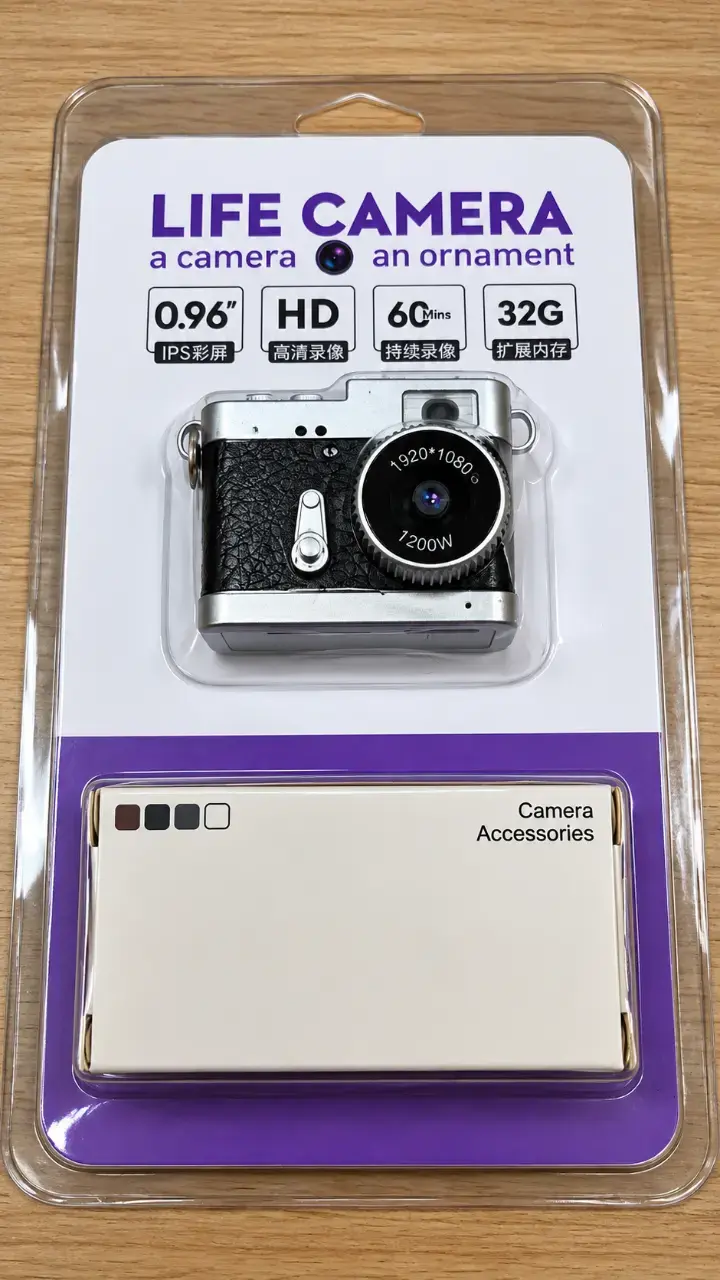 MINI CÁMARA DIGITAL LIFE CAMERA – ESTILO RETRO - 1