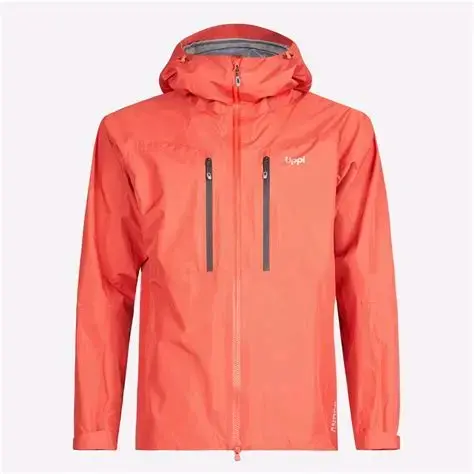 Chaqueta impermeable roja para hombre lippi