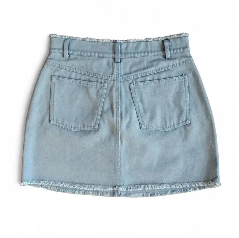 Falda para mujer Guinda Talla S Denim Jean - 2