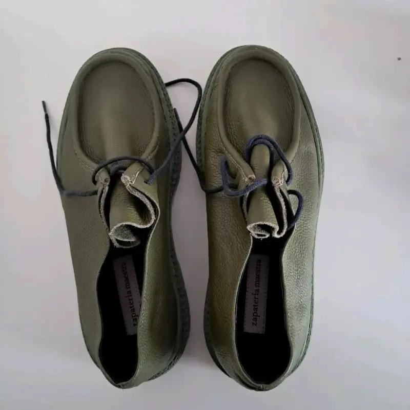 Zapatos de cuero verde Zapatería Maestra - 1