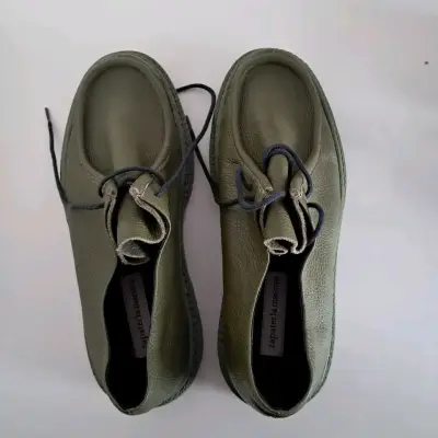 Zapatos de cuero verde Zapatería Maestra - miniatura 1