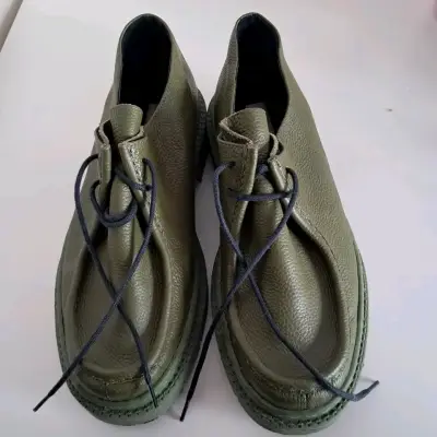 Zapatos de cuero verde Zapatería Maestra - miniatura 2