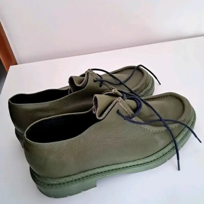 Zapatos de cuero verde Zapatería Maestra - 3