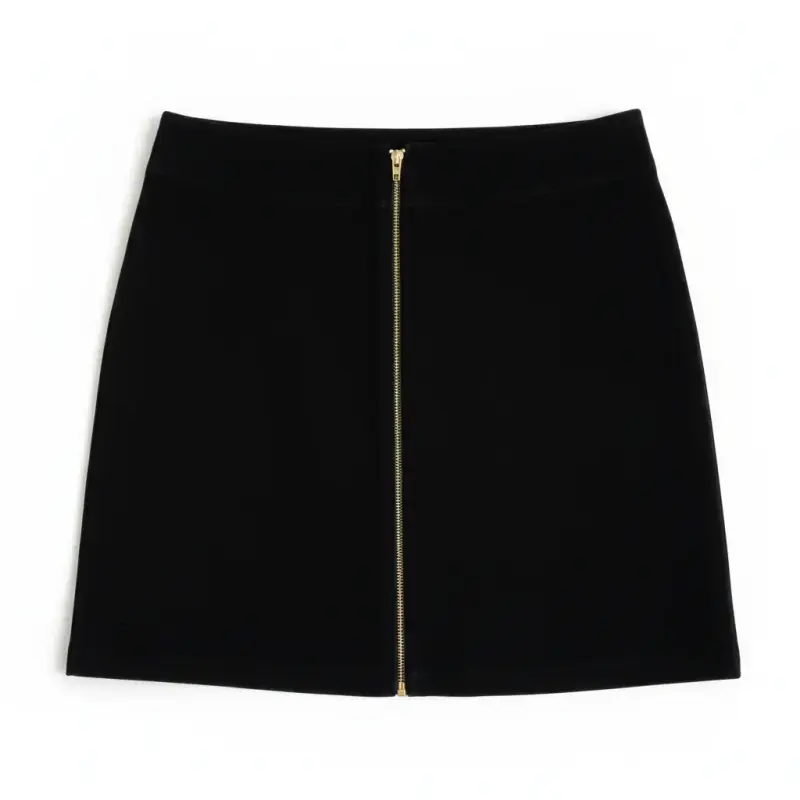 Falda para mujer Mango Talla M con cierre frontal - 1