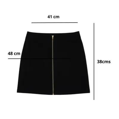 Falda para mujer Mango Talla M con cierre frontal - miniatura 5
