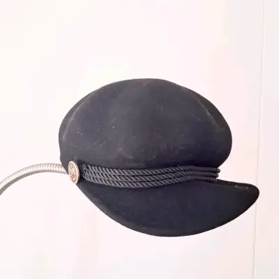 Boina negra de lana con detalle de cuerda - miniatura 2
