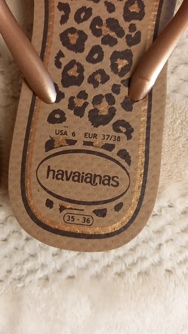 Sandalias Havaianas con estampado leopardo - 2