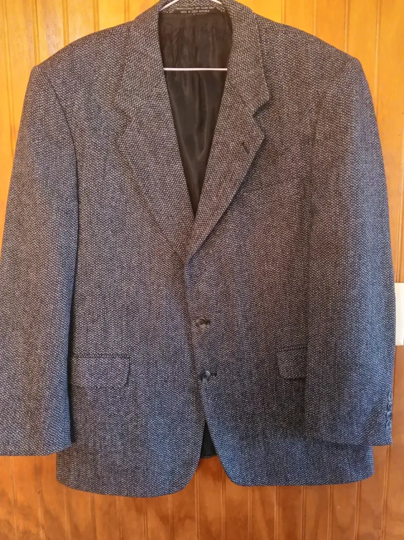 Blazer de lana gris para hombre - 1