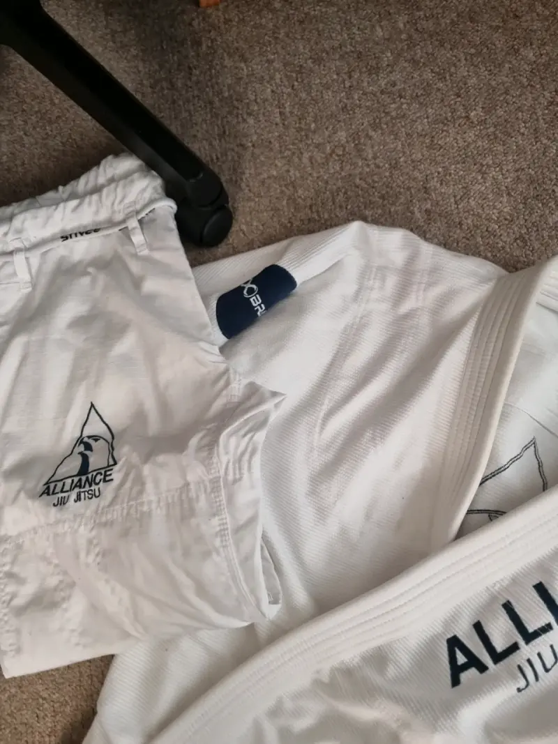 Kimono de Jiu Jitsu Alliance blanco A4 - 3