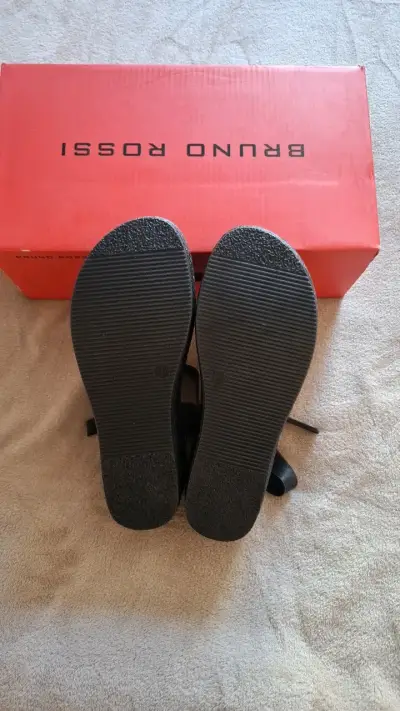 Sandalias negras Bruno Rossi para mujer - miniatura 2