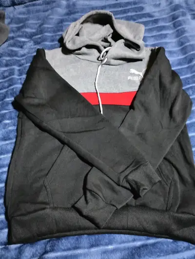 Polerón con capucha Nike negro y rojo - miniatura 3