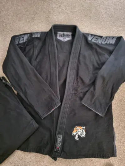 Kimono de Jiu Jitsu Venum Contender negro - miniatura 4