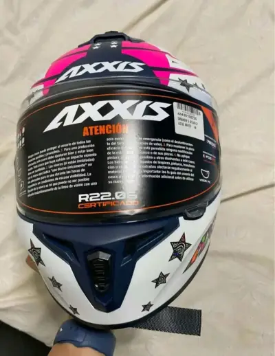 Casco de moto Axxis Draken Star con diseño colorido - miniatura 2