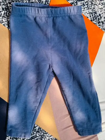 Conjunto de pantalones para bebé en denim y algodón - miniatura 3