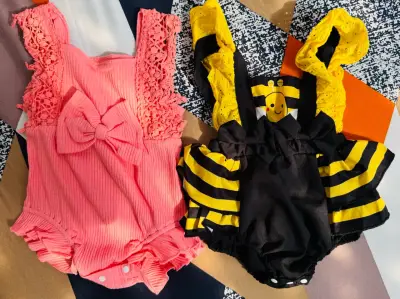 Conjunto de Disfraces para Bebé Rosa y Abeja - miniatura 1