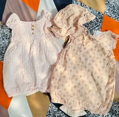 Conjunto de enteritos para bebé en tonos pastel - miniatura 1