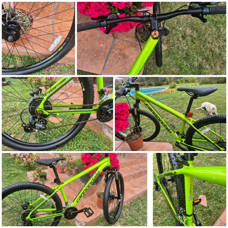 Bicicleta Cannondale verde para montaña - 1